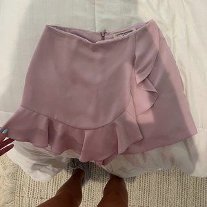 Amanda Uprichard Blush Pink Ruffle Skort (Small)